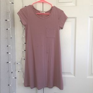 T shirt dress light pink